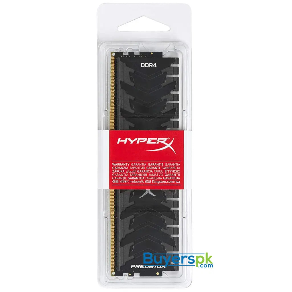 HyperX Predator Black 8GB 3200MHz DDR4 CL16 DIMM XMP Desktop PC Memory (HX432C16PB3/8) - RAM HyperX Predator Black 8GB 3200MHz DDR4 CL16 DIMM XMP Desktop PC Memory (HX432C16PB3/8) - RAM